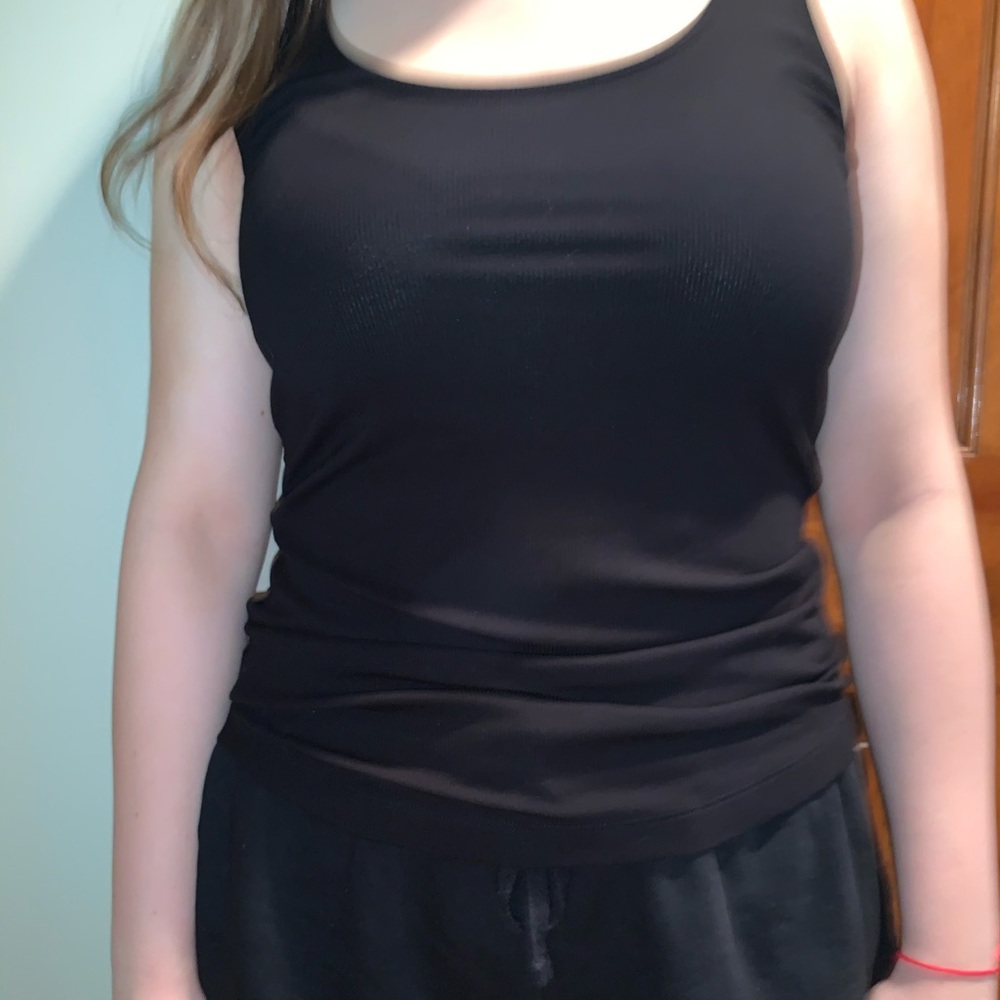 Black tank top